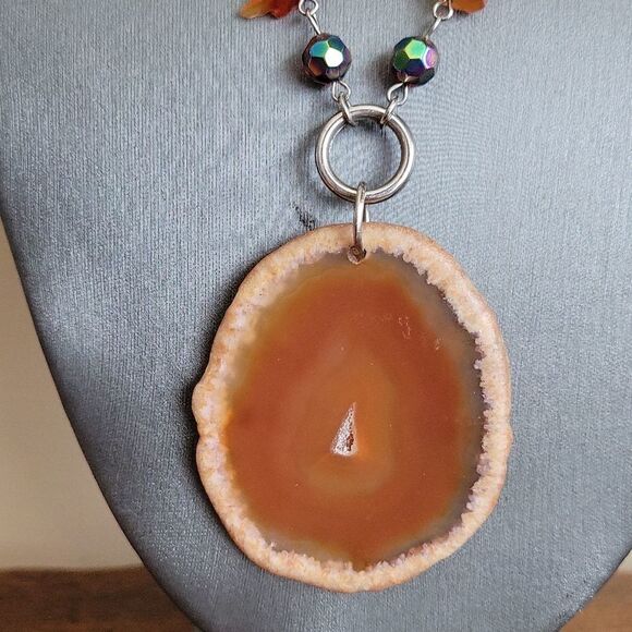 Agate Necklace Boho Chic Fashion Jewelry - Picture 7 of 10